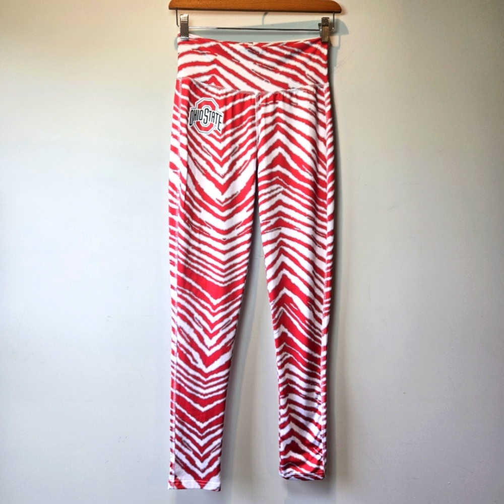 Ohio State Red & White Striped College Football Fan Wear Small
